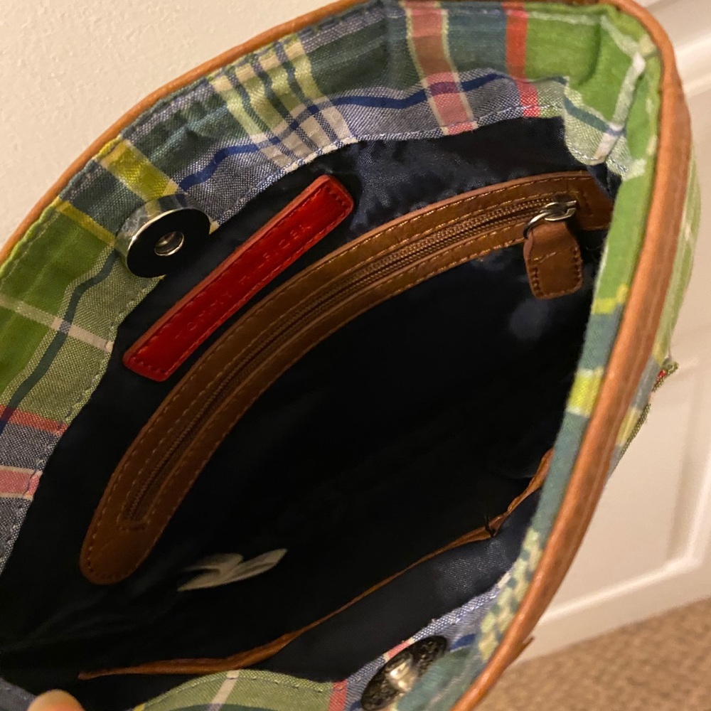 Plaid crossbody purse